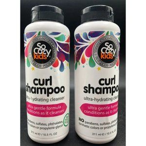 Lot of 2: So Cozy Kids Curl Shampoo Curly Hair Care  Ultra-Hydrating Cleanser